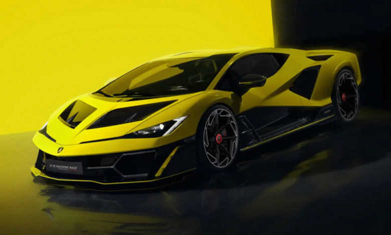 Lamborghini Fenomeno front view – unveiled at Monterey Car Week 2025