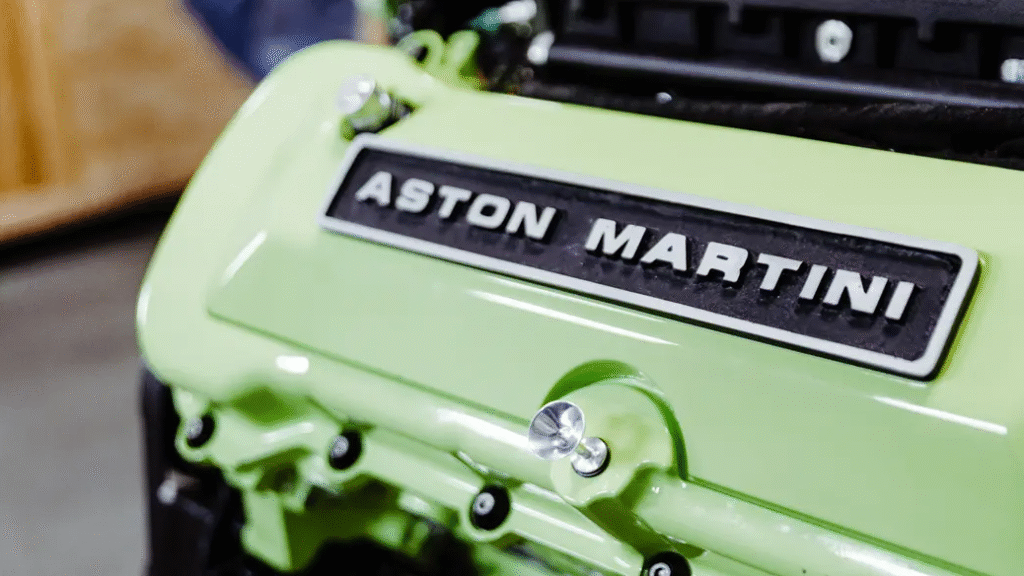 Ford 5.0 V8 engine inside Ringbrothers Aston Martin DBS Octavia