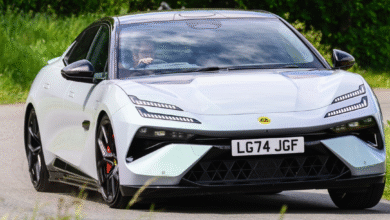 Lotus Emeya 2025 front view with active aero