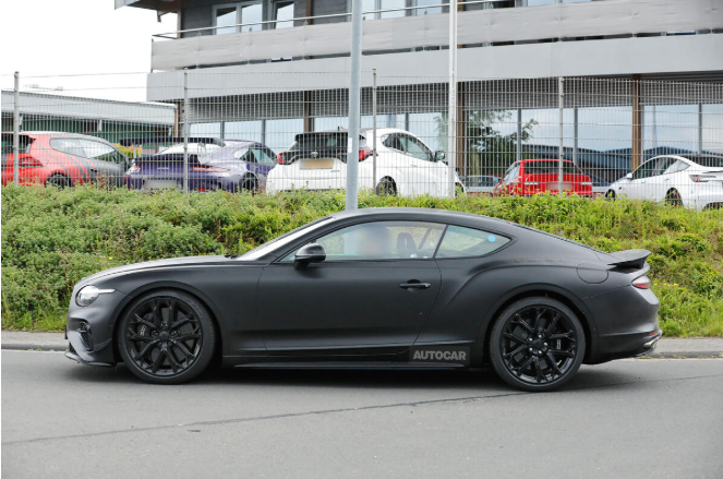 Side profile of Bentley Continental Supersports highlighting aggressive body kit
