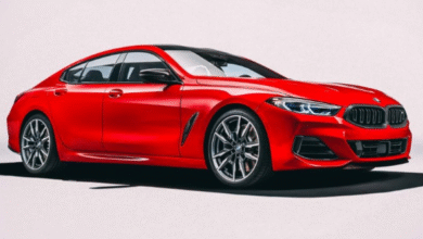 BMW M850i Edition M Heritage 2025 in Bright Red – front view