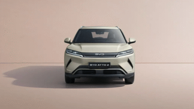 2025 BYD Atto 2 city EV front view in Climbing Grey