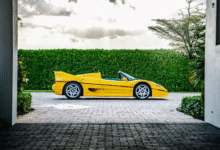 Ferrari F50 in rare Giallo Modena sold for record $9.245 million at auction
