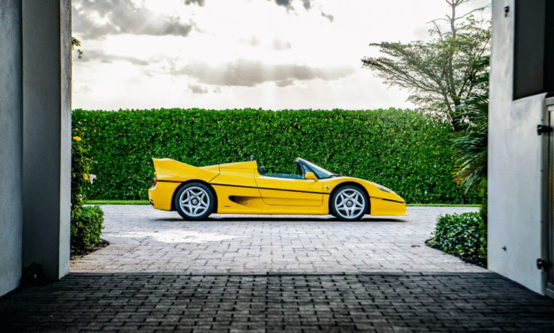 Ferrari F50 in rare Giallo Modena sold for record $9.245 million at auction