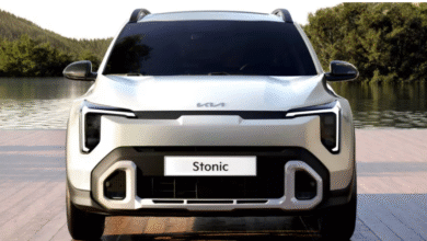 2025 Kia Stonic facelift front view with redesigned LED headlights