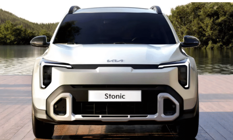 2025 Kia Stonic facelift front view with redesigned LED headlights