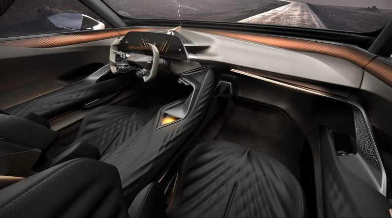 Interior of Cupra Tindaya with 24-inch driver display and phygital cockpit