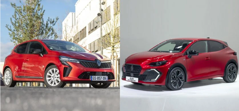 Renault Clio 6 rear lights inspired by Renault Emblème concept