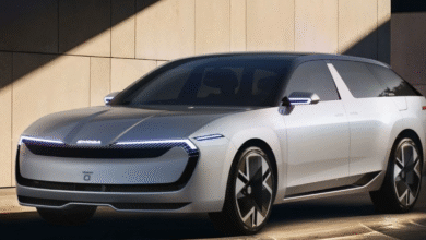 Škoda Vision O concept front view at Munich Mobility Show 2025