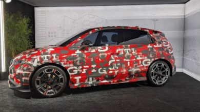 Volkswagen ID.Polo GTI prototype in red at Munich Auto Show 2025