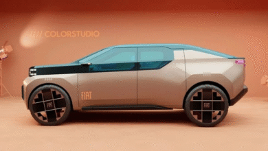 Fiat Grande Panda sedan concept preview – front 3/4 view