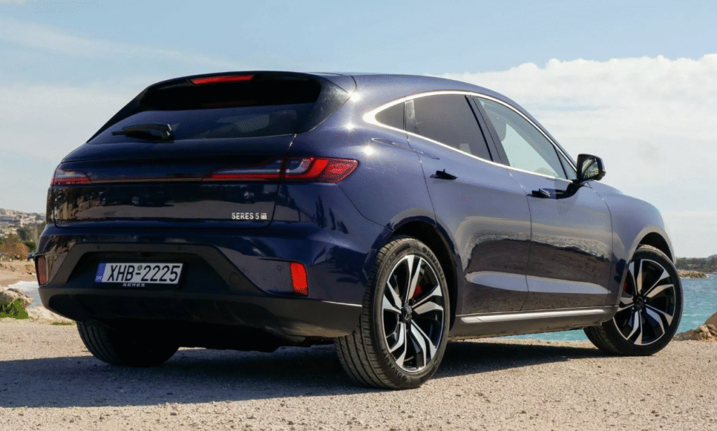 Seres 5 rear design with coupe-style roofline