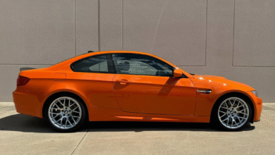 BMW M3 Lime Rock Park Edition Fire Orange side view