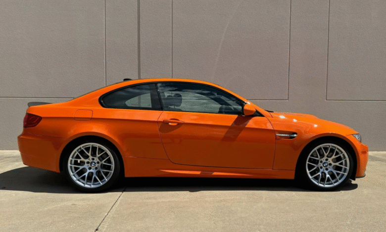 BMW M3 Lime Rock Park Edition Fire Orange side view