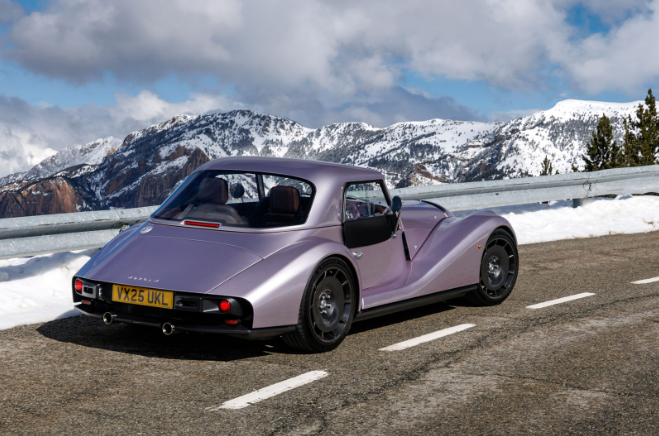 Morgan Supersport driving on British B-roads