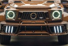 Mansory P820 Linea D’Arabo Mercedes G-Class finished in deep brown with Arabic script