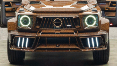 Mansory P820 Linea D’Arabo Mercedes G-Class finished in deep brown with Arabic script