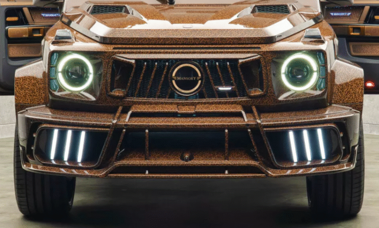 Mansory P820 Linea D’Arabo Mercedes G-Class finished in deep brown with Arabic script