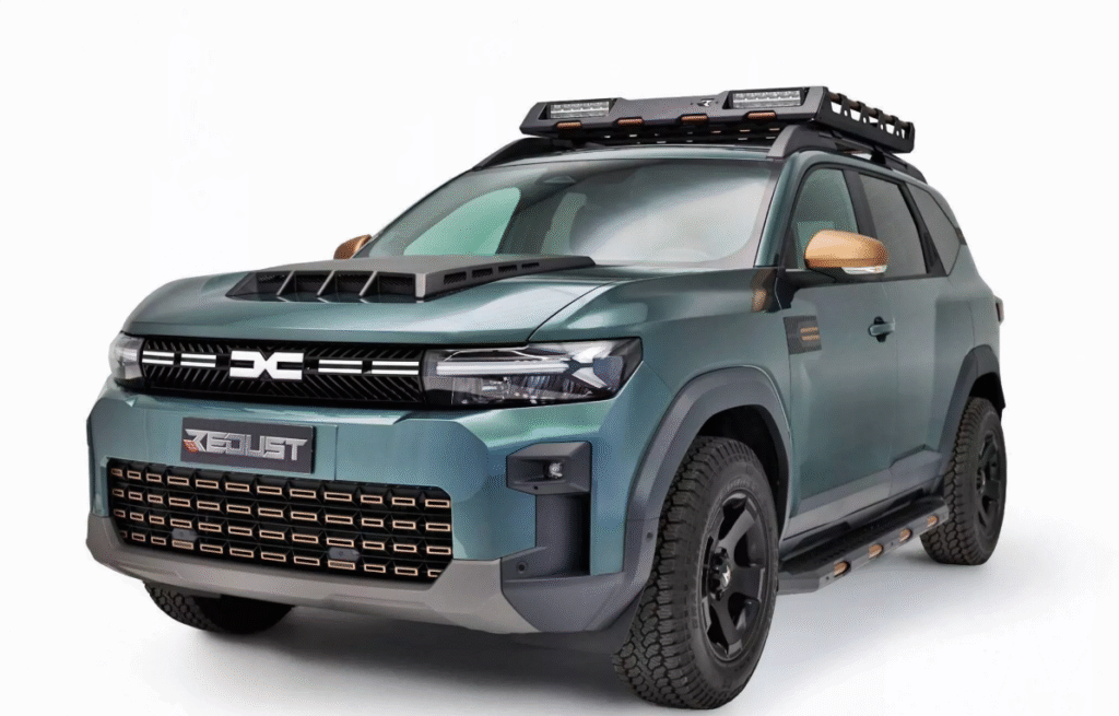 Dacia Bigster Redust Offroad package with roof rack and LED lights