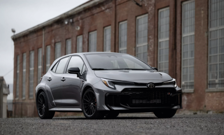 2026 Toyota GR Corolla on track at Sonoma Raceway during performance test