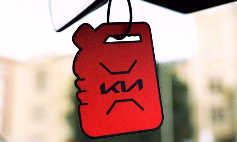 Kia gasoline-scented air freshener for EV4 buyers in Finland